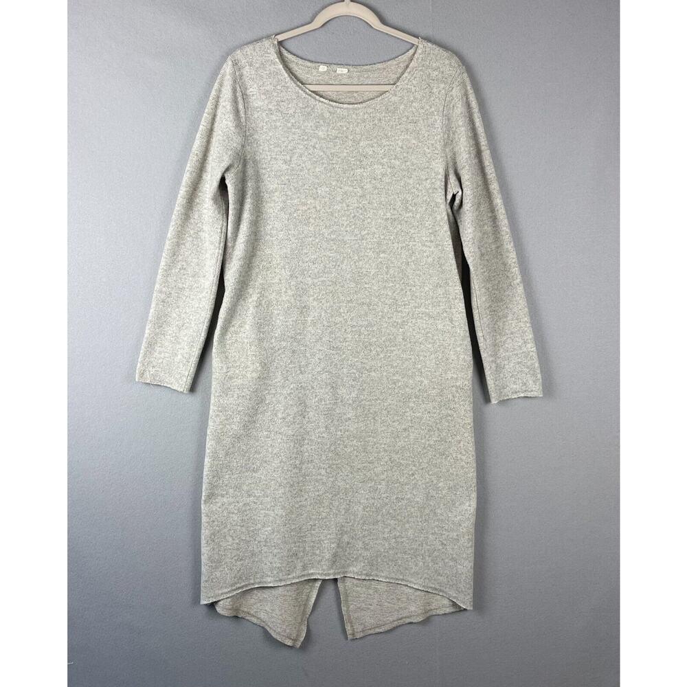 Anthropologie Moth Asymmetrical Sweater Dress Womens Medium Soft Minimal Chic